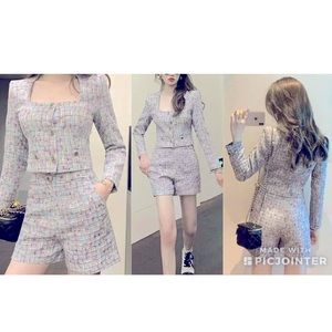 2 piece shorts suit NEW